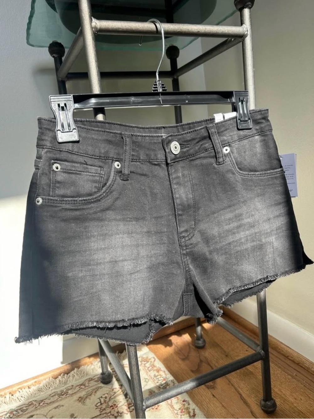 STS Blue Black Denim Cutoff Shorts